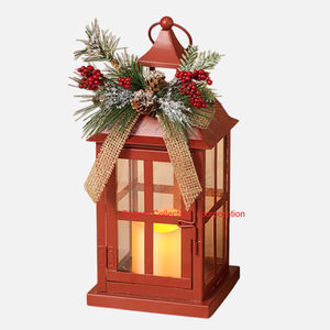 Linterna colgante decorativa para el hogar de hierro de Metal de primera calidad, accesorios de decoración de Navidad, portavelas, linterna colgante - Product Image 1