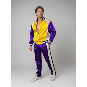 Chándal de nailon satinado brillante para Hombre | Conjunto de dos piezas | Ropa de calle - Product Image 2