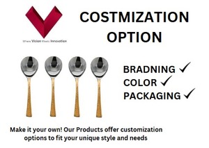 2025 Venta caliente boda clásica cobre y acero inoxidable plateado cuchara para servir-respetuoso con el medio ambiente apto para lavavajillas - Product Image 3