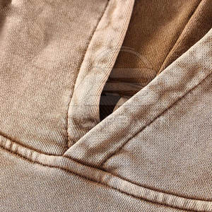 Sudaderas con Capucha para Hombre, Estilo Básico, Mezcla de Algodón, Lavado Ácido, Logotipo Personalizado, Color Sólido, Venta Directa de Fábrica 2025 - Product Image 3