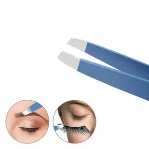 Pinzas para cejas multifunción al por mayor, alicates con logotipo personalizado, Punta inclinada duradera de acero inoxidable para recortar cejas - Product Image 4