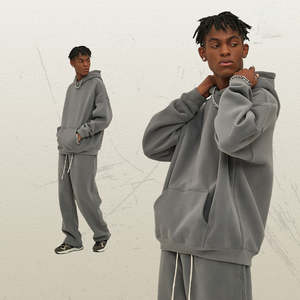 H5412 sudaderas con capucha fabricante personalizado 26 colores 350 Gsm mezclas de algodón forro polar sudaderas con capucha de gran tamaño en blanco sudaderas con capucha de los hombres - Product Image 6