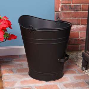 Classic Antique Iron <b>Coal</b> Bucket for Fireplaces & With a Durable Design and Elegant Rustic Finished & Ideal for Vintage Decor - Product Image 1