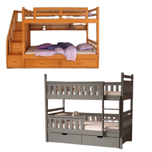 Venta caliente Simple estilo moderno de madera maciza litera para niños cama de madera para niños muebles para niños producto Costumiz - Product Image 5