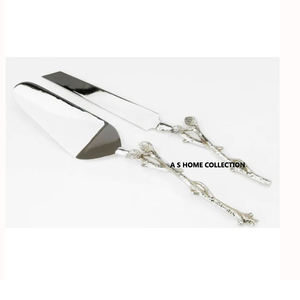 Argenterie royale en acier inoxydable doré manche de branche d'arbre cuillère fourchette couteau couverts ensembles de couverts - Product Image 4