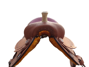 อานม้าแบบตะวันตกขนาดพิเศษหนังแท้สำหรับนักขี่ม้าชาวอินเดียตะวันตกอังกฤษ - Product Image 4