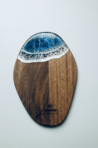 Planche à découper rectangulaire de haute qualité, en bois et résine, écologique, résistante, lavable au lave-vaisselle, pour la maison - Product Image 2