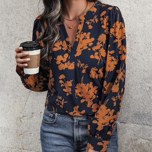 เสื้อเบลาส์ลำลองสำหรับผู้หญิงเสื้อครอปแขนยาวผ้าฝ้ายฤดูร้อนสีพื้นลำลองสำหรับผู้หญิง - Product Image 4