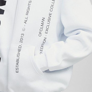 Nouvelle Mode Blanc Oversize Boxy Worldwide Texte Zip Up Through Basics Sweat à Capuche Coton Mélangé Personnalisé Dernière Conception Sweats à Capuche pour Hommes - Product Image 5