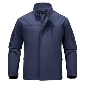 Veste matelassée pour homme avec logo sur le devant en toile personnalisable - Coupe ajustée, imperméable, service OEM - Product Image 1
