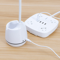 Lampe de bureau intelligente à LED E26 en aluminium moderne de haute qualité, alimentée par batterie, flexible, réglable, avec protection oculaire et interrupteur tactile, pour stylo et téléphone