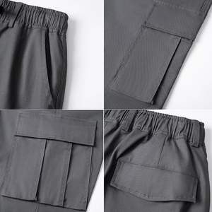 Nouveaux pantalons de jogging Slim Fit pour hommes Style décontracté mi imperméable Anti-rides coupe-vent grande taille Options disponibles couleurs unies - Product Image 6
