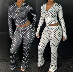 Conjunto de Yoga 2026, Conjunto Deportivo con Estampado de Lunares, Ropa Deportiva para Mujer, Conjunto de Chaqueta y Leggings para Correr, Conjunto Deportivo - Product Image 2