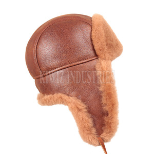 Offre Spéciale hommes en peau de mouton chapeau nouveau Style Hip Hop mode cuir en peau de mouton chapeau en peau de mouton - Product Image 3