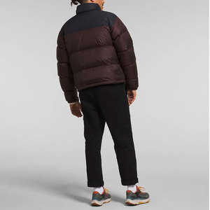 <b>Men's</b> Premium Quality Trendy Zipper Puffer <b>Jacket</b> Hooded Waterproof Breathable <b>Long</b> Sleeve Stand Collar Double Color - Product Image 2