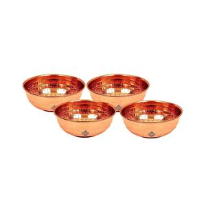 Tazón para Servir Alimentos 100% Hecho a Mano en Cobre Puro, Diseño Moderno de Diseñador, Tazón de Cobre 100% Natural, Logotipo Personalizado - Product Image 6