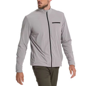 Veste d'entraînement à manches longues respirante et à séchage rapide, coupe-vent en nylon décontracté pour l'extérieur, veste de sport monocouche, pantalon de survêtement - Product Image 1