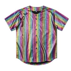 Maillot de baseball en mesh respirant et confortable en polyester, personnalisable avec impression ou broderie OEM. - Product Image 1