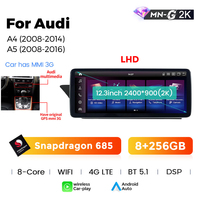 Estéreo para Auto NaviFly Snapdragon 685 con Sistema Android Más Reciente, 8+256G, Pantalla 2K para Audi A4 2008-2014 A5 2008-2016 con Car Play