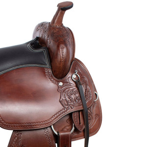 Sillín personalizable de estilo occidental para carreras de caballos de cuero puro de alta calidad a un precio razonable para propietarios de caballos - Product Image 3