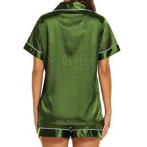 Pijama cómodo para mujer, conjunto de pantalones cortos para dormir con parte superior e inferior para descansar, ropa de dormir para mujer - Product Image 3