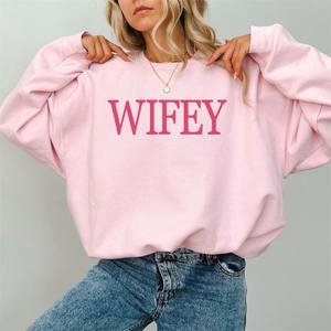 Sudadera Casual de Otoño para Mujer, Talla Grande, Cuello Redondo, Transpirable, Resistente al Viento, Antipilling, Poliéster/Algodón - Product Image 1