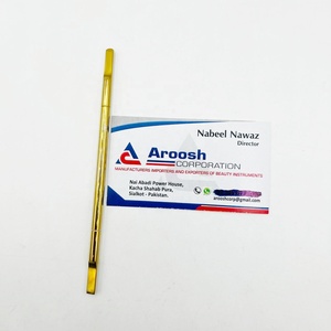 Pousse-cuticules professionnel en acier inoxydable plaqué or de qualité supérieure, double extrémité, tranchant, pour enlever et couper les cuticules - Product Image 2