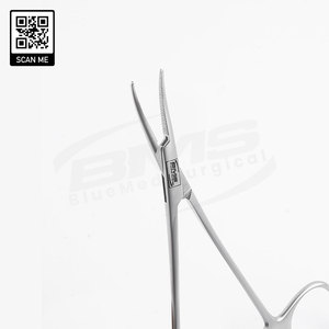 คีมห้ามเลือดแบบโค้ง Halsted ราคาโรงงาน ผลิตจากสแตนเลส เครื่องมือผ่าตัด คีมห้ามเลือดแบบใช้มือสำหรับหลอดเลือดแดง - Product Image 4