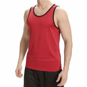 Débardeur sans manches tendance pour homme, col rond, sur mesure, respirant, séchage rapide, extensible, en coton et élasthanne, taille plus - Product Image 1