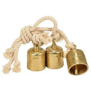 <b>Modern</b> Creative Metal Cow Bells Hanging Rope Wall Decoration Festive Handicraft Eco-Friendly Customizable Size - Product Image 1