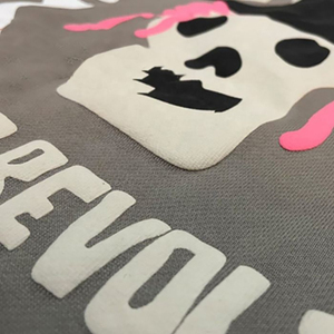 Sweatshirts unisexes en coton 100%, sweat-shirt à capuche pour homme avec impression bouffante Impression 3D verte personnalisée pour l'hiver - Product Image 3