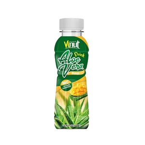 Boisson à l'aloe vera en bouteille de 350 ml, OEM ODM, marque privée, saveur originale orange et fraise, sans colorant, fabricant de boissons - Product Image 1