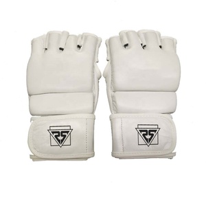 Guantes de medio dedo Muay Thai MMA de alta calidad al por mayor, guantes de boxeo, guantes de cuero MMA Pu Real para jóvenes - Product Image 1