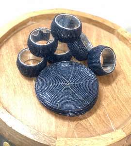 Ronds de serviette, ronds de serviette en rotin, ronds de serviette en osier, décor de table - Product Image 5