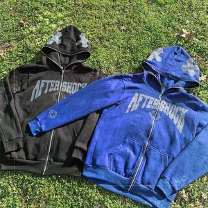 Sudadera con Capucha Personalizada de Primera Calidad, Estilo Urbano, Hip Hop, para Hombre, Estampada, Extra Grande, con Cremallera, Informal, Unisex - Product Image 4