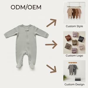 ชุดรอมเปอร์เด็กทารกผ้าฝ้ายระบายอากาศได้ดี นุ่มสบาย สำหรับเด็กแรกเกิดและเด็กเล็ก - Product Image 5