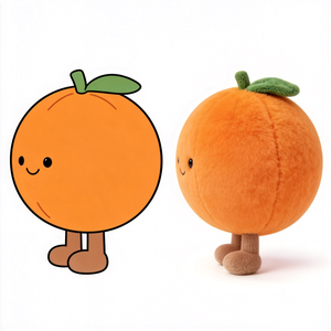 Juguetes de Peluche Naranja de Alta Calidad al por Mayor, Lindos Peluches de Peluche Naranja en Forma de Almohada, Pelota de Peluche Naranja Rellena - Product Image 6