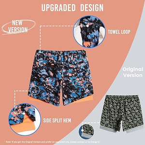 Pantalones cortos atléticos de verano para hombre, pantalones cortos deportivos transpirables de secado rápido con bolsillos para trotar, Fitness, escalada - Product Image 6