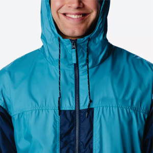 Échantillon gratuit Veste coupe-vent en toile avec broderie, respirante et imperméable pour hommes, design personnalisé OEM - Product Image 5