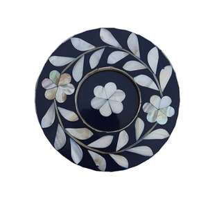 Sous-verres classiques ronds en nacre écologiques, ensemble de sous-verres de luxe pour tasses et verres, pour une décoration chic à la maison et au bar - Product Image 2