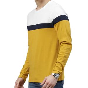 2025 Nueva venta al por mayor de camisetas deportivas de manga larga de secado rápido para hombres Camiseta 100% de algodón para hombres camisetas de manga larga estampadas de ajuste suelto - Product Image 1