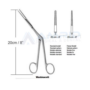 Pinzas Quirúrgicas Profesionales de 8 cm para Limpieza de Oídos, Tipo Polypus, con Punta de Cocodrilo - Product Image 2