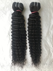 Top qualité supérieure 100% exportation 18 ''fermeture de cheveux Remy bouclés profonds cuticule de cheveux humains vierges crus alignés grossiste indien direct - Product Image 4