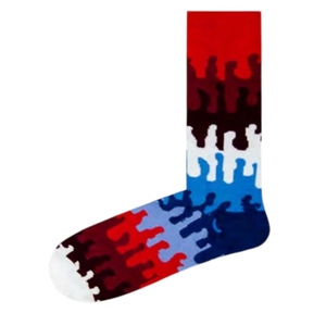 Calcetines deportivos de fútbol para hombre con logotipo personalizado al por mayor calcetines de fútbol de algodón y poliéster de alta calidad con agarre antideslizante OEM ODM - Product Image 1