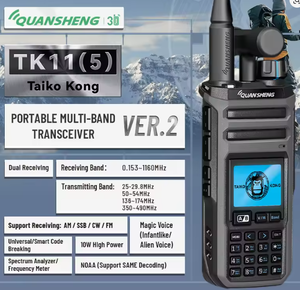 Quansheng TK11(8) TK11(5) 10W haute puissance NOAA pleine bande recevoir 999 canaux <span class=keywords><strong>Radio</strong></span> bidirectionnelle FM AM SSB <span class=keywords><strong>CB</strong></span> talkie-walkie <span class=keywords><strong>Radio</strong></span> - Product Image 1