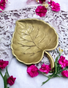 Vente en gros de plateau de service de fruits en forme de feuille en métal aluminium fabriqué à la main de luxe décoration de mariage et d'hôtel pour la maison et l'hôtel - Product Image 4