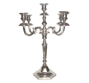 Candélabre en métal bougeoir décoration de mariage pièce maîtresse avec bol de fleurs événements et décoration de fête candélabres faits à la main - Product Image 5