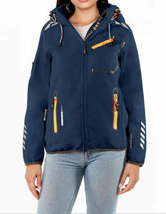 Veste Softshell d'hiver confortable à fermeture éclair, coupe décontractée, à capuche, pour femmes, coupe moderne légère exclusive, veste de protection contre le froid - Product Image 6