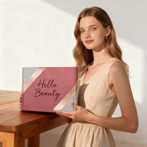 Bán Buôn Hello Vẻ Đẹp Bưu Chính Giao Hàng Hộp Vàng Tại Chỗ UV Hộp Quà Tặng Cho Mỹ Phẩm Tóc Giả Hồng <span class=keywords><strong>Po</strong></span> Hộp Cho Doanh Nghiệp Nhỏ - Product Image 5