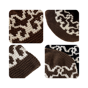 หมวกบักเก็ตสไตล์อเมริกัน EFANBEANIE สำหรับผู้หญิง ดีไซน์เฉพาะตัว อุ่นสบายสำหรับฤดูใบไม้ผลิ ฤดูใบไม้ร่วง ฤดูหนาว หนานุ่ม กันหนาว เหมาะสำหรับใส่ในชีวิตประจำวัน - Product Image 5